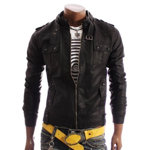 Motorrad Lederweste Herren EURO STARS Lederkutte Herren Biker Lederweste Druckknopf Mit Adlerprägung, Herren Lederkutte, Motorrad Lederweste, Biker