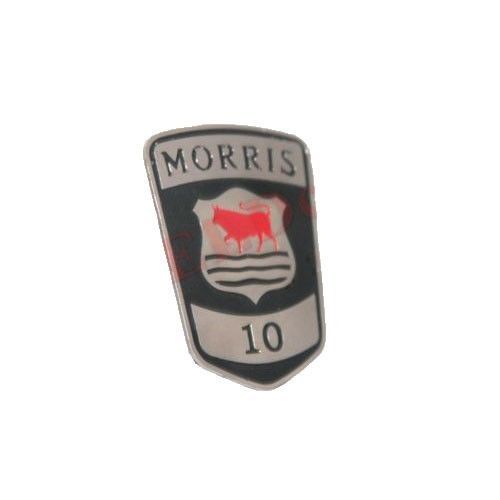 Vintage Morris 10 Ten Car Radiator Grille Enamel Brass Chrome Badge 