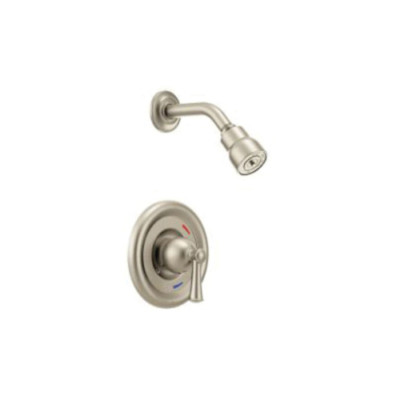 Moen Capstone Brushed Nickel Lever T41315CBN Shower Only Trim, 2.5 gpm Shower