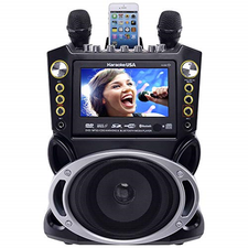 Karaoke USA GF844 Complete Karaoke System with 2 Microphones, Remote