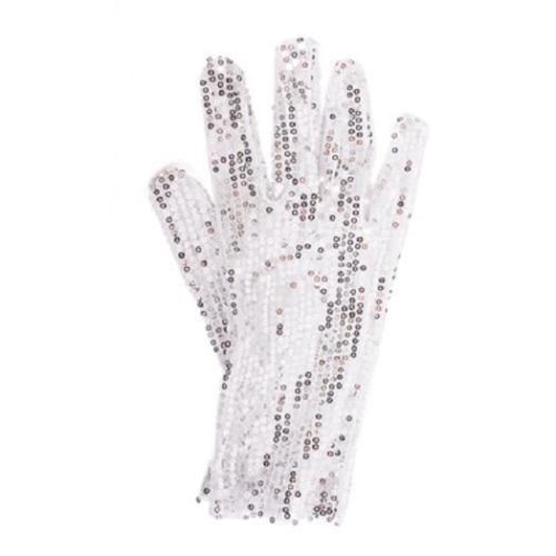 Rare MJ Michael Jackson Glove in Both Side Rhinestone Silver Crystal  Handmade