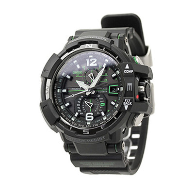 Pre-owned Casio G-shock Gw-a1100-1a3jf Sky Cockpit Solar Radio Men Watch Gw-a1100-1a3