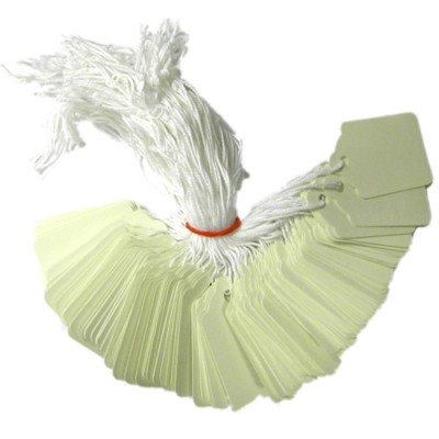1000 STRUNG WHITE PRICE TAGS 28mm x 43mm 