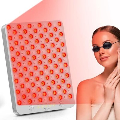 Red Light Therapy Lamp, 165 LED Red Light Therapy Panel for Face & Body,Portable