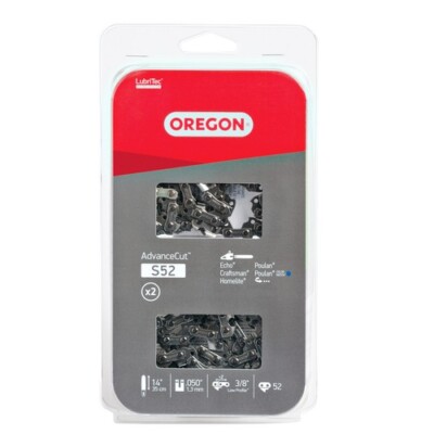 Oregon S52 2-Pack AdvanceCut 14'' Chainsaw Chain 3/8x.050x52 Husqvarna Free Ship