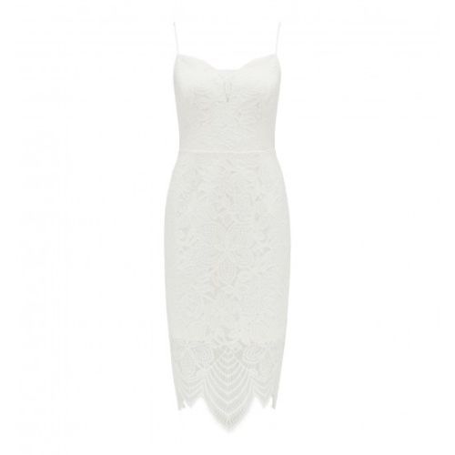 chinese dress ladies The Capulet Dress in White Chantilly Lace 2 / White Chantilly Lace