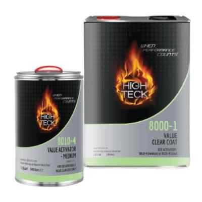 High Teck 8000 Value High Gloss Clear Coat 4:1 Medium Kit/ Sim to High Teck 7000