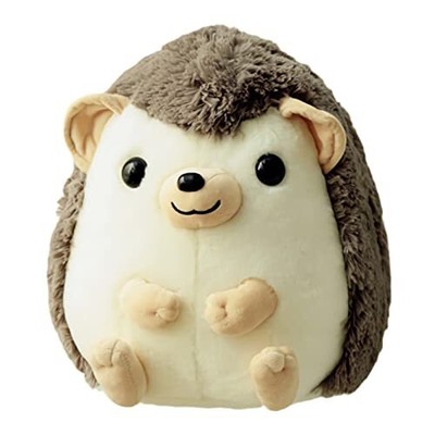 Cute Hedgehog Stuffed Animal Plush Pillow, Plush Cuddle Large Gray