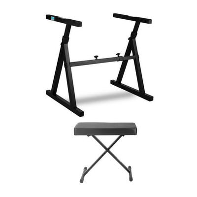 Knox Z Style Electronic Keyboard Stand with Adjustable X Style Keyboard Bench