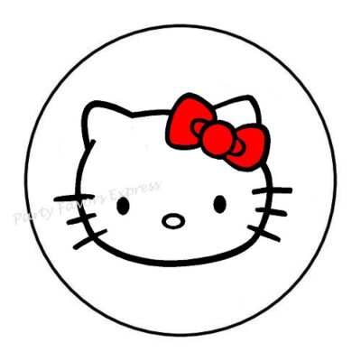 KITTY ENVELOPE SEALS LABELS STICKERS PARTY FAVORS