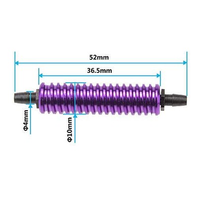 2PCS  Aluminum Fuel Tank Air Cooler Fuel Back Pressure Cooling Compatible with H