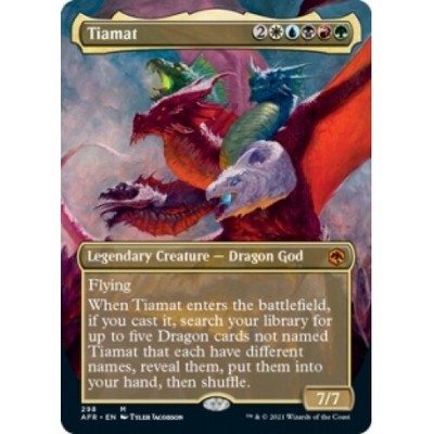 mtg 稀少 英語版 ボーダーレス ティアマト afr mtg 稀少個体 超高騰中 FOIL ボーダーレス ティアマト 英語版