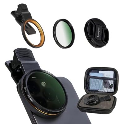 52MM Circular Polarizer Filter, Ultra Slim Multi-Coated CPL Lens Filter, Clip...