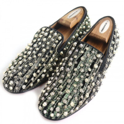 ルブタン　Dandelion spikes 41.5 Dandelion Spikes - Loafers - Veau velours and spikes - Black