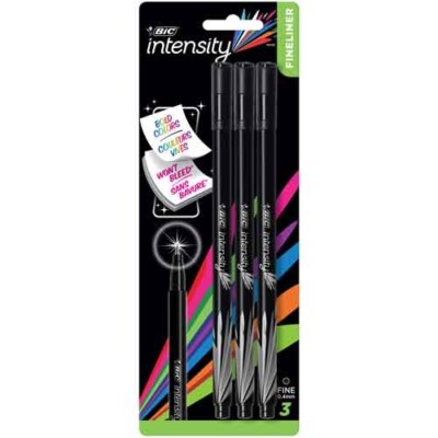 Intensity Fineliners Water Based Ink 0.4mm 3/Pk Asst Colors School Journal Arts