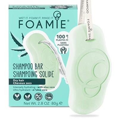 FOAMIE Shampoo Bar For Dry Hair With Aloe Vera 2.8 oz.