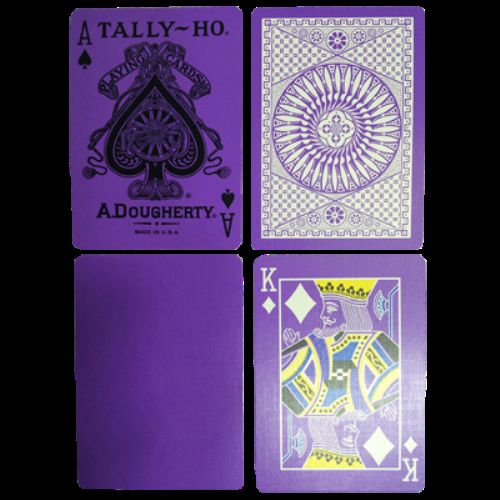 Reverse Circle Purple Deck Tally-Ho Playing Cards Poker Size USPCC Limited Ed. | eBay