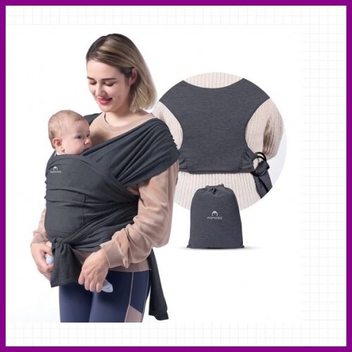 Baby Wrap Carrier Slings for Toddlers Infant Newborn, up 50 Lbs Deep Grey
