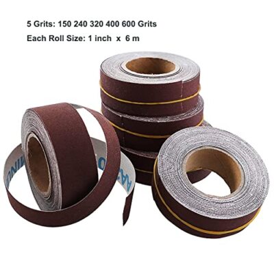 Emery Cloth Roll 5 Grits Abrasive Sand Paper Set 150 240 320 400 600 Grit Sand