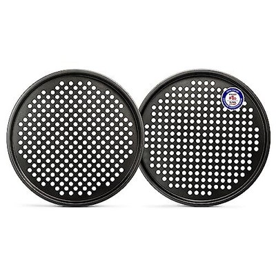 Bakken- Swiss Non-Stick Pizza Pan with Holes - 13-Inch Perforated Pizza Crisp...