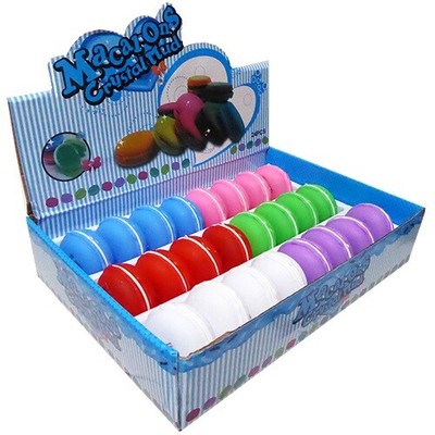 Macaroon Crystal Slime Mud Gag Party Favor Toy Bulk (Pack of 24)