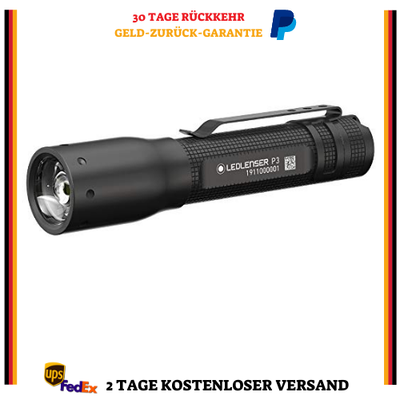 Allround Taschenlampe Schwarze Handlampe patentiertem Advanced Focus System tund