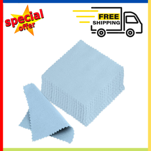 50 Pcs Jewelry Cleaning Cloth Polishing Cleaning Cloths For Sterling Silver Gold