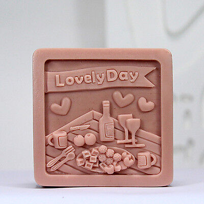 Lovely day - Handmade Silicone Soap Mold Candle Mould Diy Craft Molds