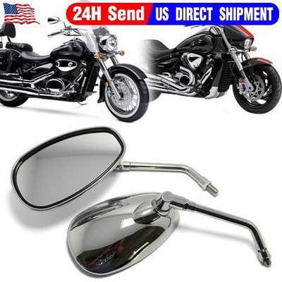 Motorcycle Polished Chrome 10MM Thread Mirrors Replacement For Benelli TNT Bikes