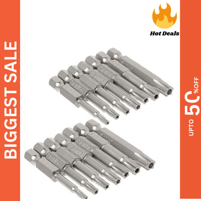 5 Point Security Star Torx Screwdriver Bits Set Security (14 Pice )