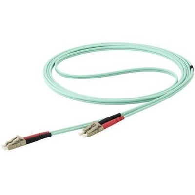 StarTech.com 10m OM4 LC to LC Multimode Duplex Fiber Optic Patch Cable- Aqua - 5