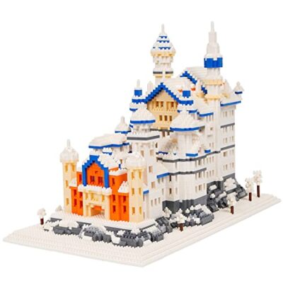 LULUFUN Baustein-Set für Kinder, Jugendliche +Erwachsene, Schloss Neuschwanstein