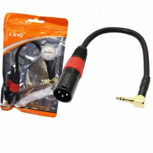 Cavo Adattatore Audio Da XLR Maschio a Jack 3,5mm Angolare Maschio linq kl-9223