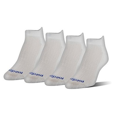 4-pack White Shoe Size: 6-10 Dry&cool