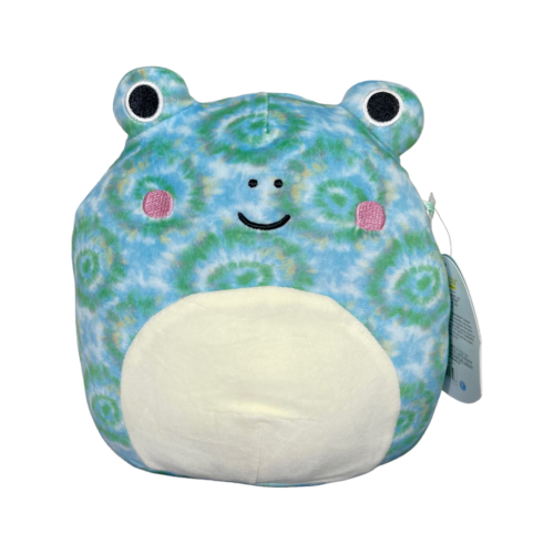Squishmallows Ferdie the Frog Blue Green Tie Dye Plush Stuffed Animal NWT 8