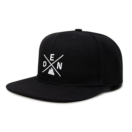 Denver DEN Hat for Men Women – Snapback Trucker Baseball Cap (Black Flatbill)