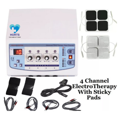 Prof. Use Home use 4 Channel Electrotherapy Physical Therapy Sticky Pads Machine