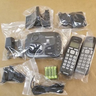 Panasonic KX-TGD220 Cordless Phone with Answering Machine- 2 Handsets