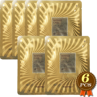 TONYMOLY Intensive Care Gold 24K Snail Masks 6pcs Facial Mask Sheets Newist Ver