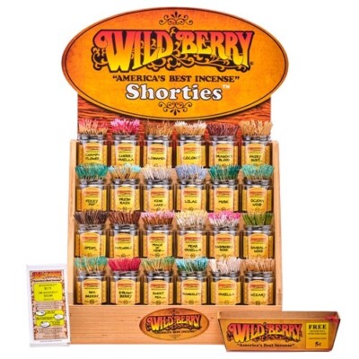 WILDBERRY INCENSE SHORTIES STICKS 100 CT YOU PICK 5/20 ct! MIX & MATCH  