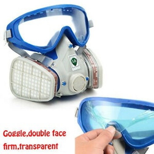 Filter With Glasses Respirator Facepiece Chemical Full Face Gas Mask Painting