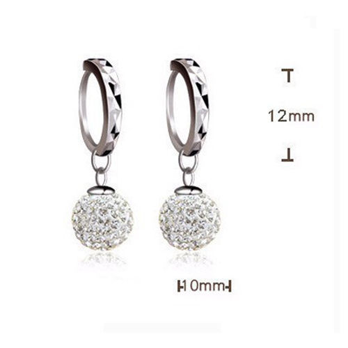 Hoop Stone Fashion Earrings