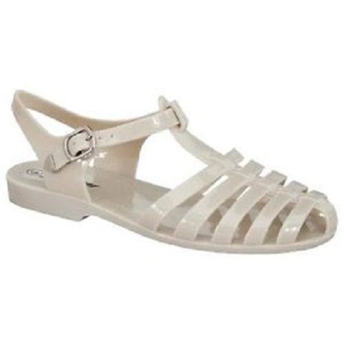 Tacones de plástico informales para mujer