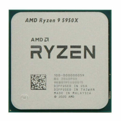 CPU ryzen9 5950x x570 DDR4 32gb 3200mhz AMD Ryzen 9 5950X 4.9GHz 16 Core 32 Thread 105W AM4 Up to 3200MHz