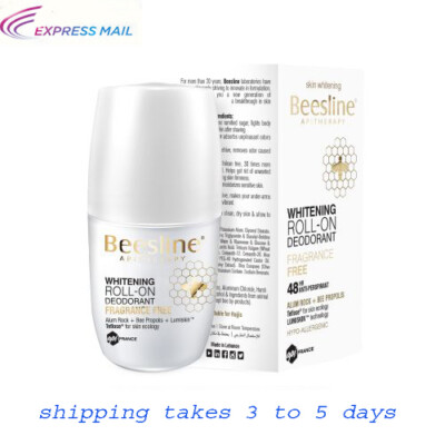 Beesline 3in1 Fragrance Free Deodorant Whitening Roll On Deo 48h 50 ml