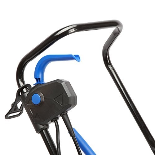 Corded Electric Snow Blower 15 Inch Powerful 11 Amp 2 Blade Outdoor Blue Thrower