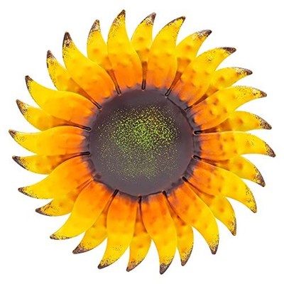 6 Inch Sunflower Metal Flowers Wall Decor Metal Wall Art Dec