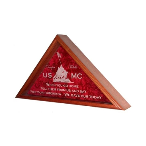 Laser Engraved Flag Display Case Flag Case