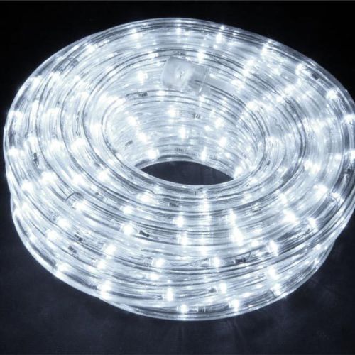 Tubo Luminoso Led Luci Natale Impermeabile Esterno Bianca Fredda 20 Metri dfh