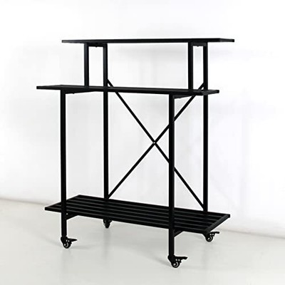 Zhongma 3 Tier Sturdy Plant Stand with Wheels, Heavy Duty ZM010 with Wheels